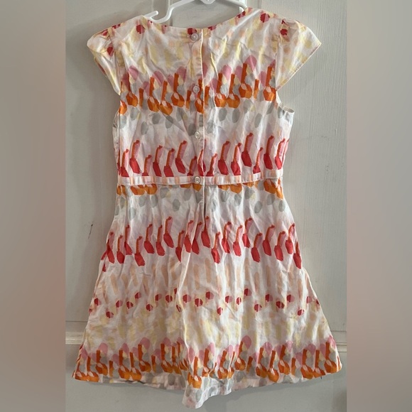 Janie And Jack Size 5 Watercolor Poppy Dress - Picture 3 of 4